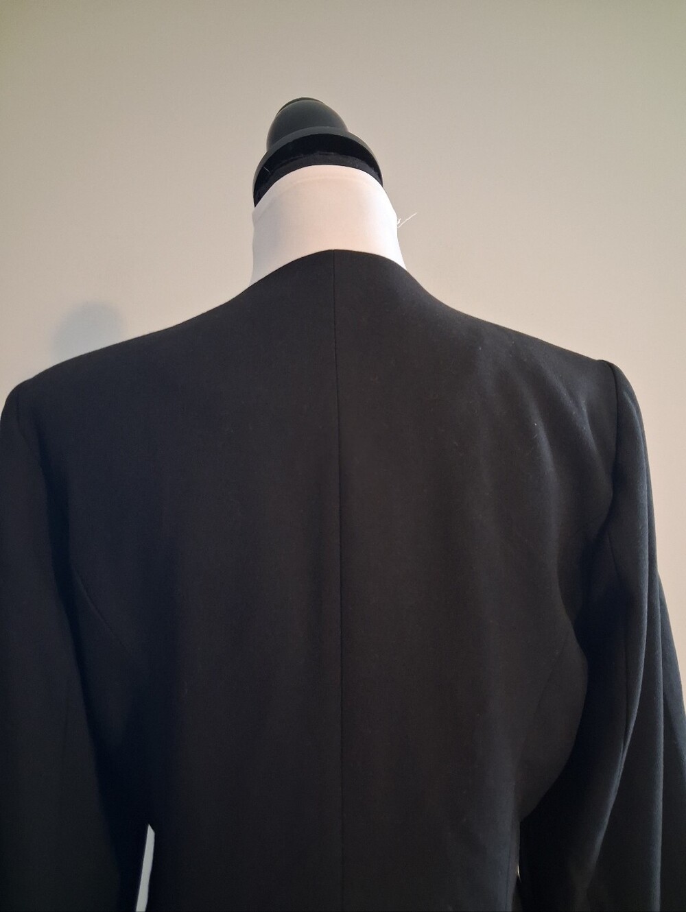 Barrel Sleeve Black Single-Button Blazer Jacket Size Med - Picture 6 of 12